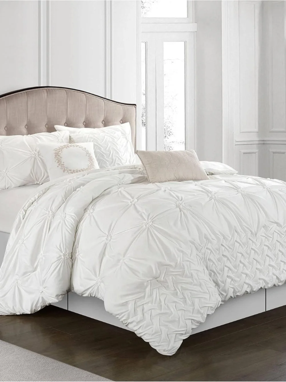 Stratford Park Layla Comforter Set, California King, White